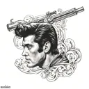 Elvis Presley tattoo design idea