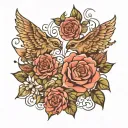 matching couples tattoo  tattoo design idea