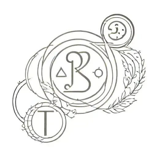 Aries, Libra and Pisces symbols combined tattoo tattoo design idea