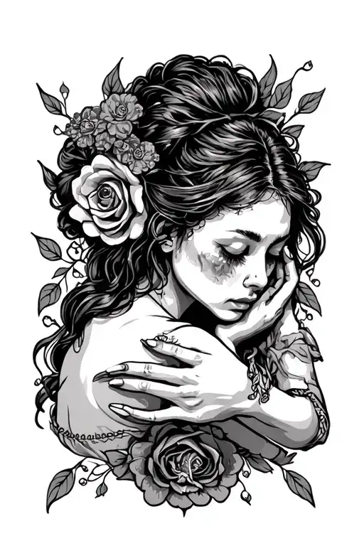 rape victim traditional style tattoo design inspired tattoo design idea