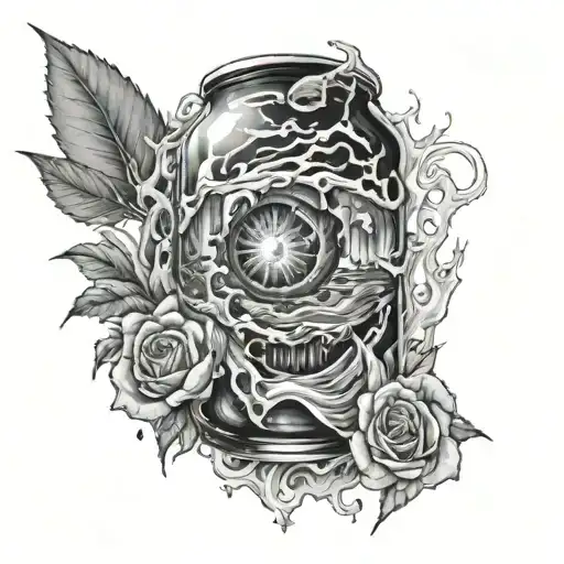 Juice Wrld Abyss tattoo design idea