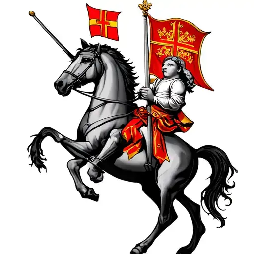 st George's day son born tattoo design idea