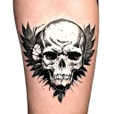 FTW down front of leg  tattoo design idea