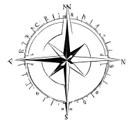 compass rose longitude latitude for washington state tattoo design idea
