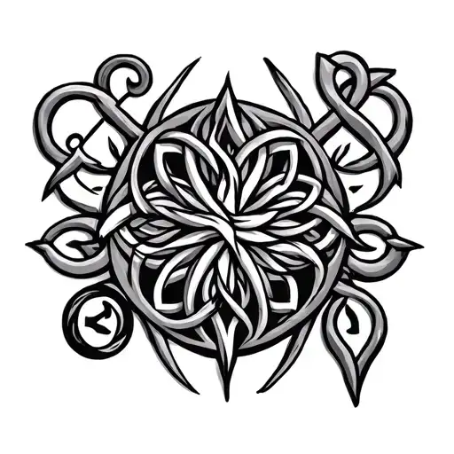 Symbols Family Celtic tattoo design idea