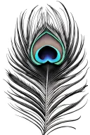 peacock feather tattoo design idea