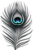 peacock feather tattoo design idea