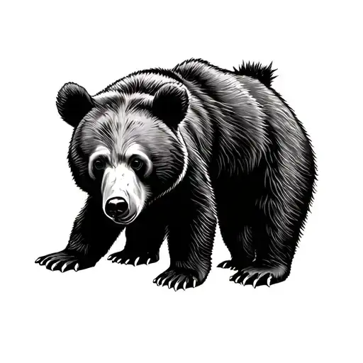 Mama Bear Baby Bear tattoo design idea