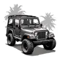 Jeep tattoo design idea