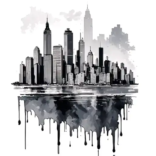 Nyc Skyline tattoo design idea