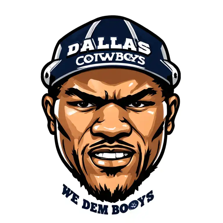 Dallas Cowboys We Dem Boyz 4 life tattoo design idea
