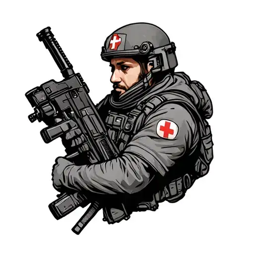 Combat Medic tattoo design idea