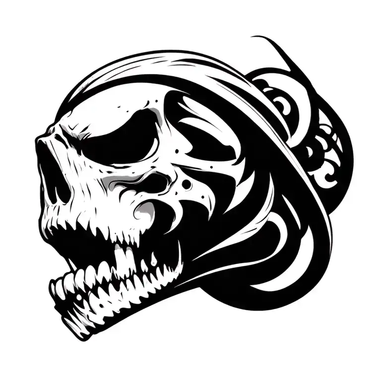 cyber sigilism tattoo design idea