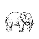 dementia elephant tattoo design idea