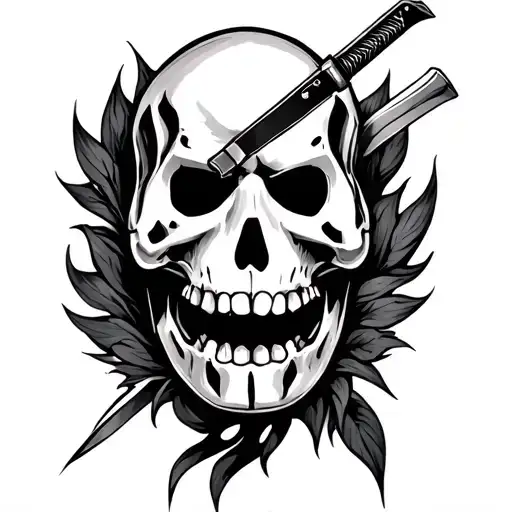 Jason Knife tattoo design idea