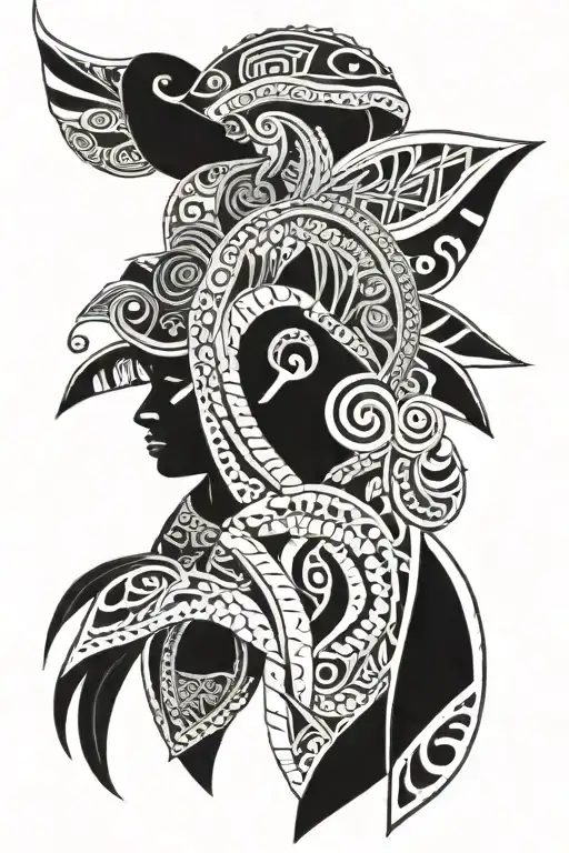 filipino tribal Mixed tattoo design idea