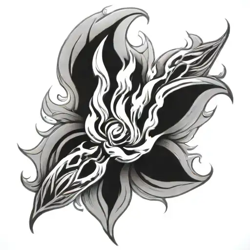 Filler Flames tattoo design idea