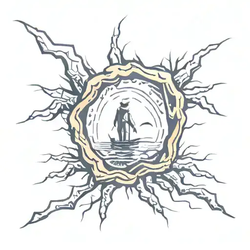 And when I was shipwrecked I thought of you  In the cracks of light I dreamed of you It was real enough To get me throug tattoo design idea