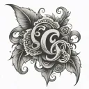 865 numbers tattoo design idea