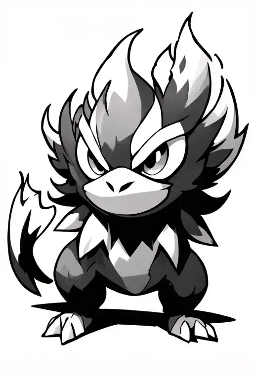 infernape pokemon tattoo design idea