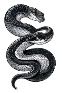 japanese snake tattoo design idea