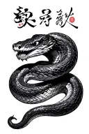 japanese snake tattoo design idea