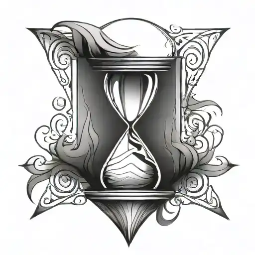 1. **Minimalist Outline**: A simple outline of Prismo's hourglass shape with a few rays or lines emanating from it.  tattoo design idea