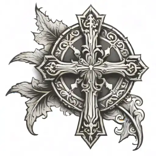 cross of Lorraine  tattoo design idea