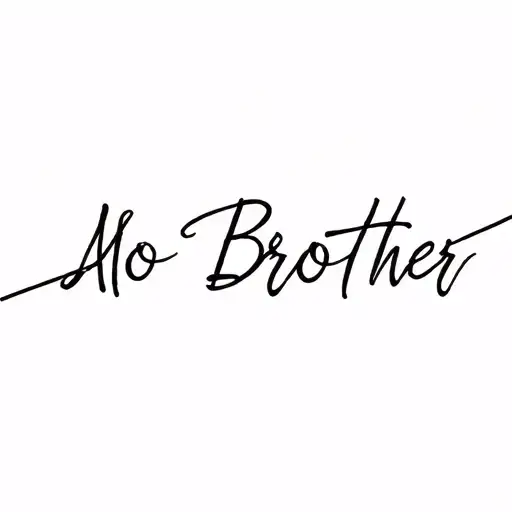  honoring a big brother that passed away when his sister was still little without faces including consolation no words tattoo design idea
