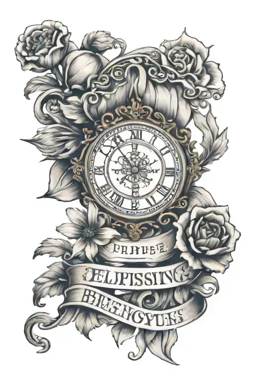 epilepsy sign with words " your life was a blessing, your memory a treasure" with date 10/23/21 in Roman numerals  tattoo design idea