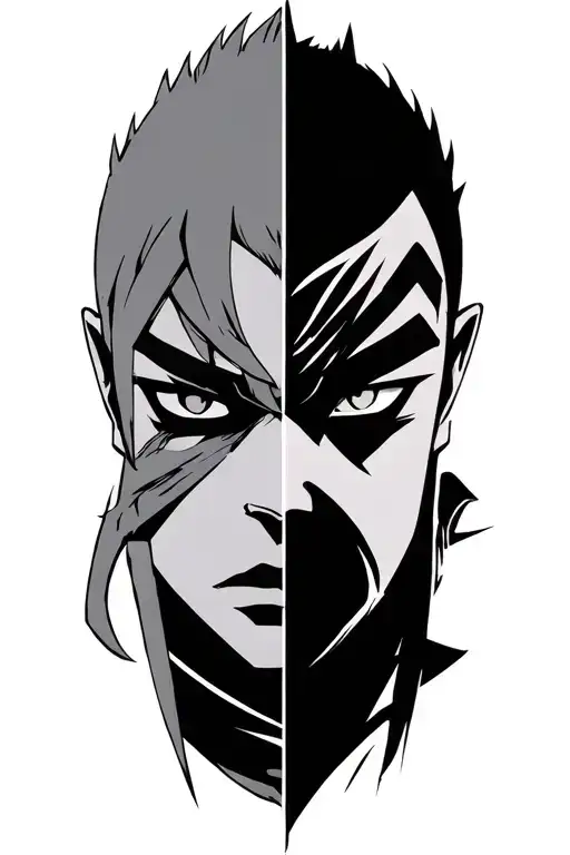 zuko vs azula avatar the last air bender tattoo design idea