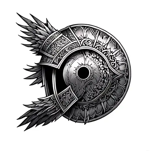 helm of awe arm tattoo tattoo design idea