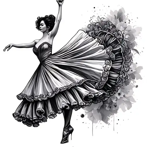 Flamenco Dancer tattoo design idea
