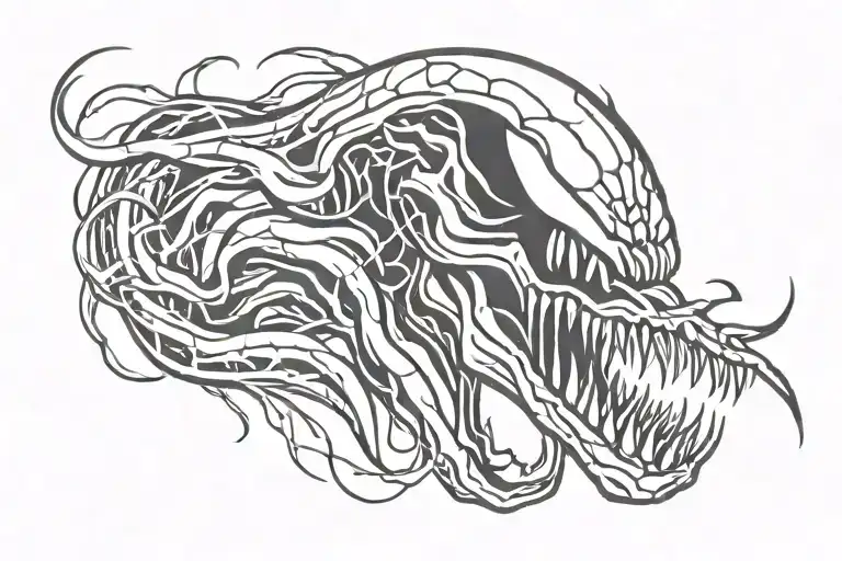 Venom tattoo design idea