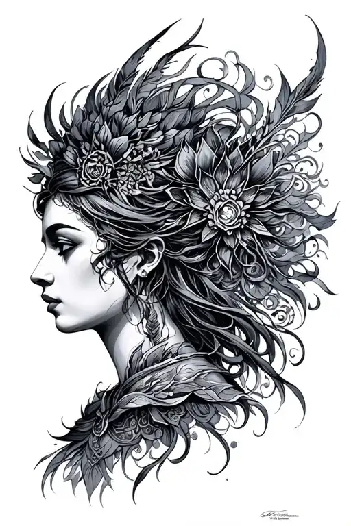 Goddess Eris tattoo design idea