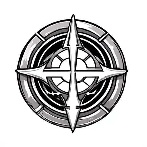 star wars symbol intertwined with rebel alliance jedi order symbol tattoo design idea
