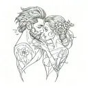 couple tattoos for lovers tattoo design idea