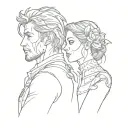 couple tattoos for lovers tattoo design idea