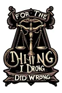 "FOR THE THINGS I DID WRONG" a set of scales symbolizing justice tattoo design idea
