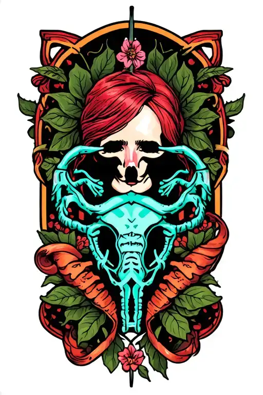 Ovarian Cancer tattoo design idea