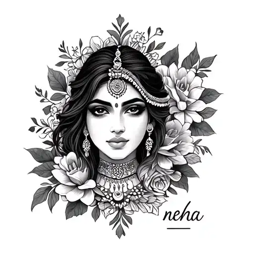 shreein hindi and neha in english tattoo design tattoo design idea