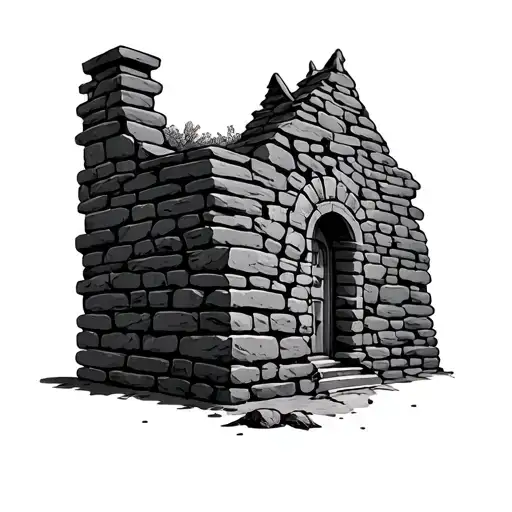 Stone Wall tattoo design idea