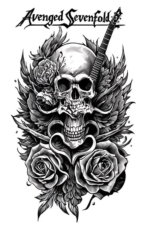 Tattoo inspired by the band Avenged Sevenfold tattoo design idea