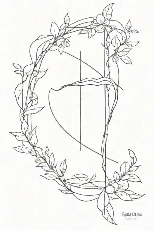Christian, spinal cord, minimalist, fineline tattoo design idea