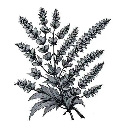 Scottish Heather tattoo design idea