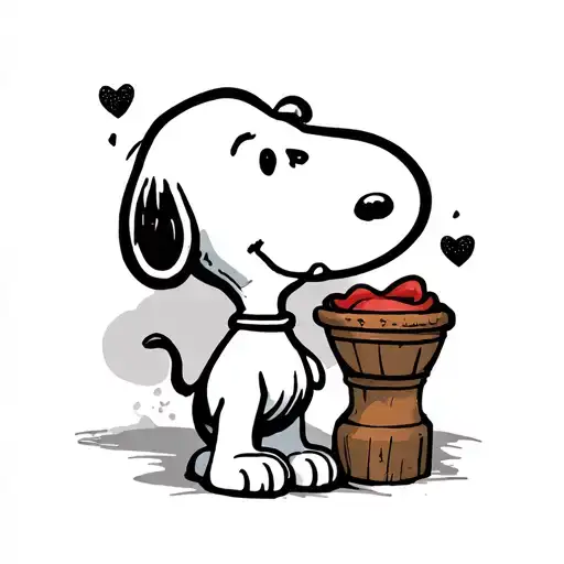 Snoopy tattoo design idea