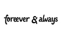 "tkt forever & always" tattoo design idea