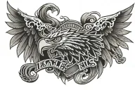 philadelphia eagles tattoo design idea