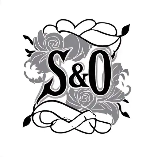 "S & O" family pride As if she tattoo design idea