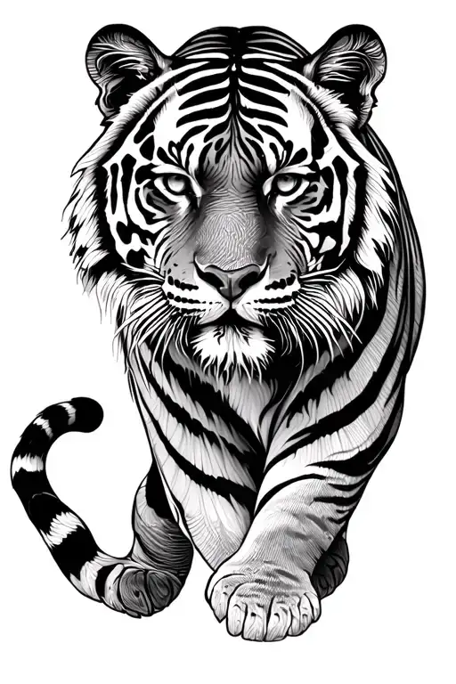 tiger tattoo design idea